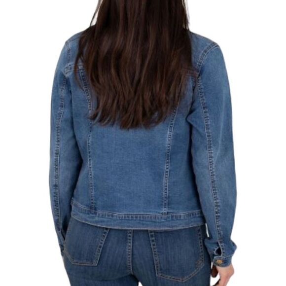 Seven7 Women's Kramer Highline Denim Jacket - Modern Twist on Classic Style Size - Picture 5 of 9
